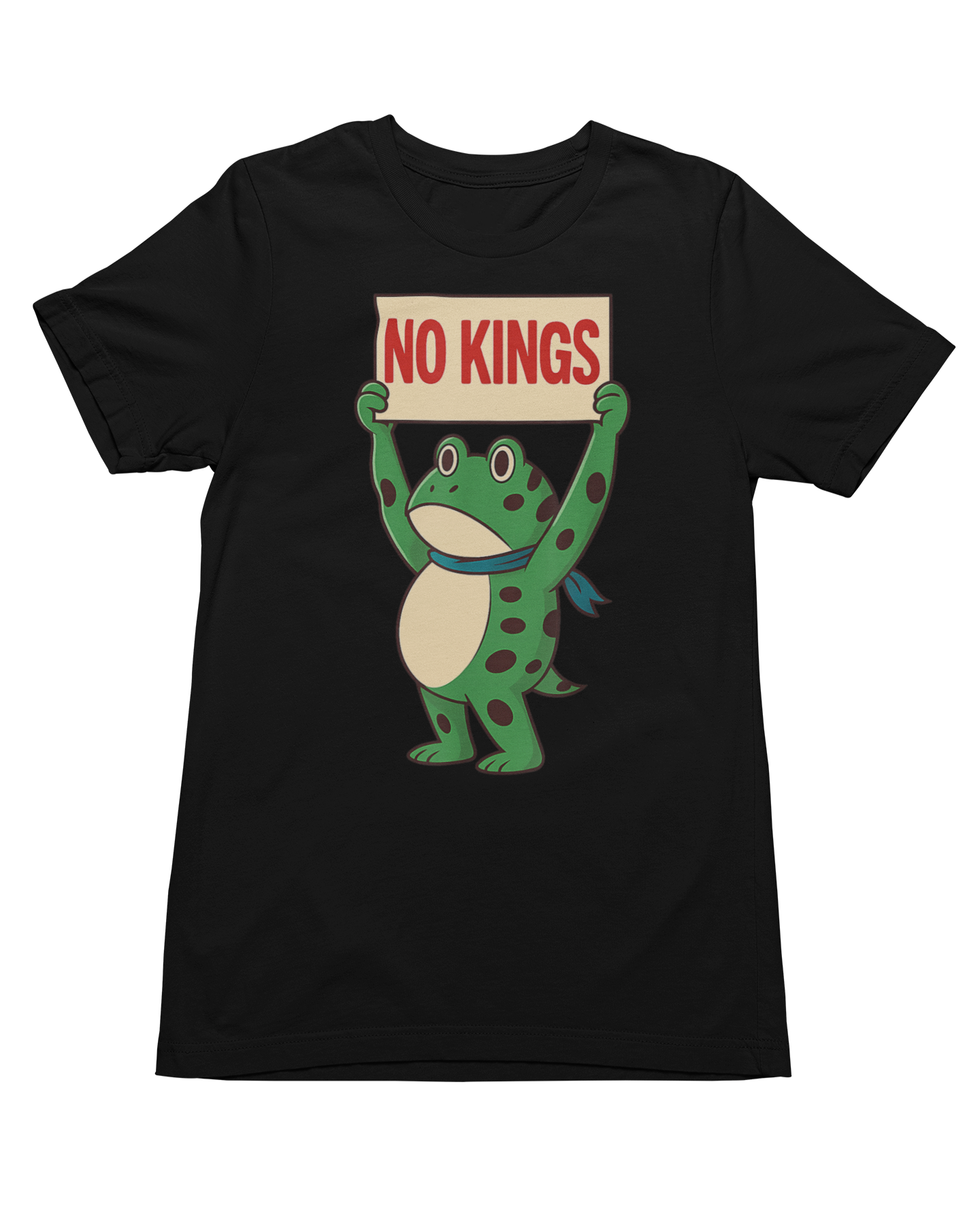 "No Kings" Portland Frog BLK