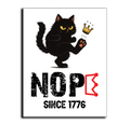 Cat NOPE- NO Kings Protest Sign - Vertical Display