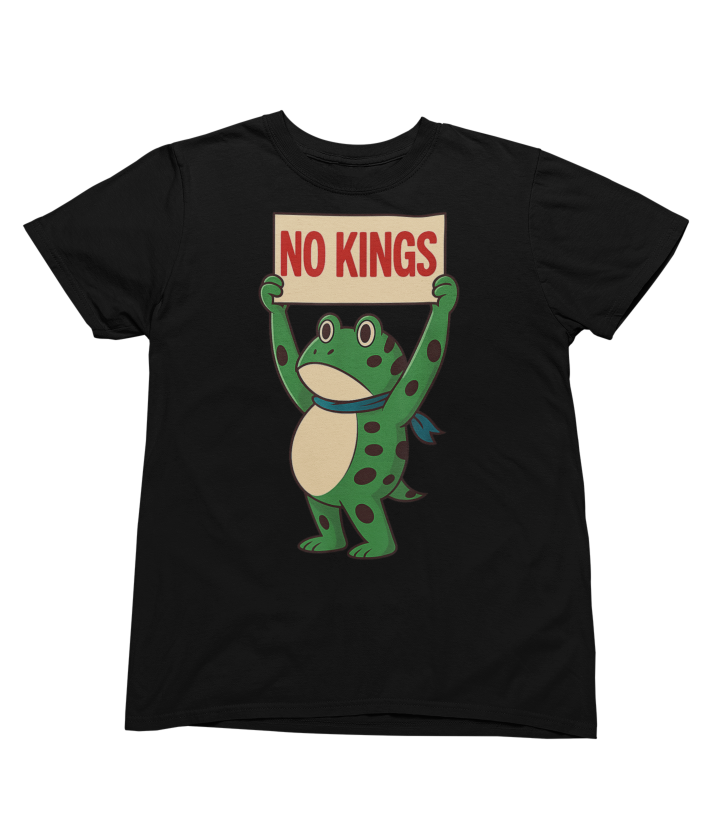 "No Kings" Portland Frog BLK