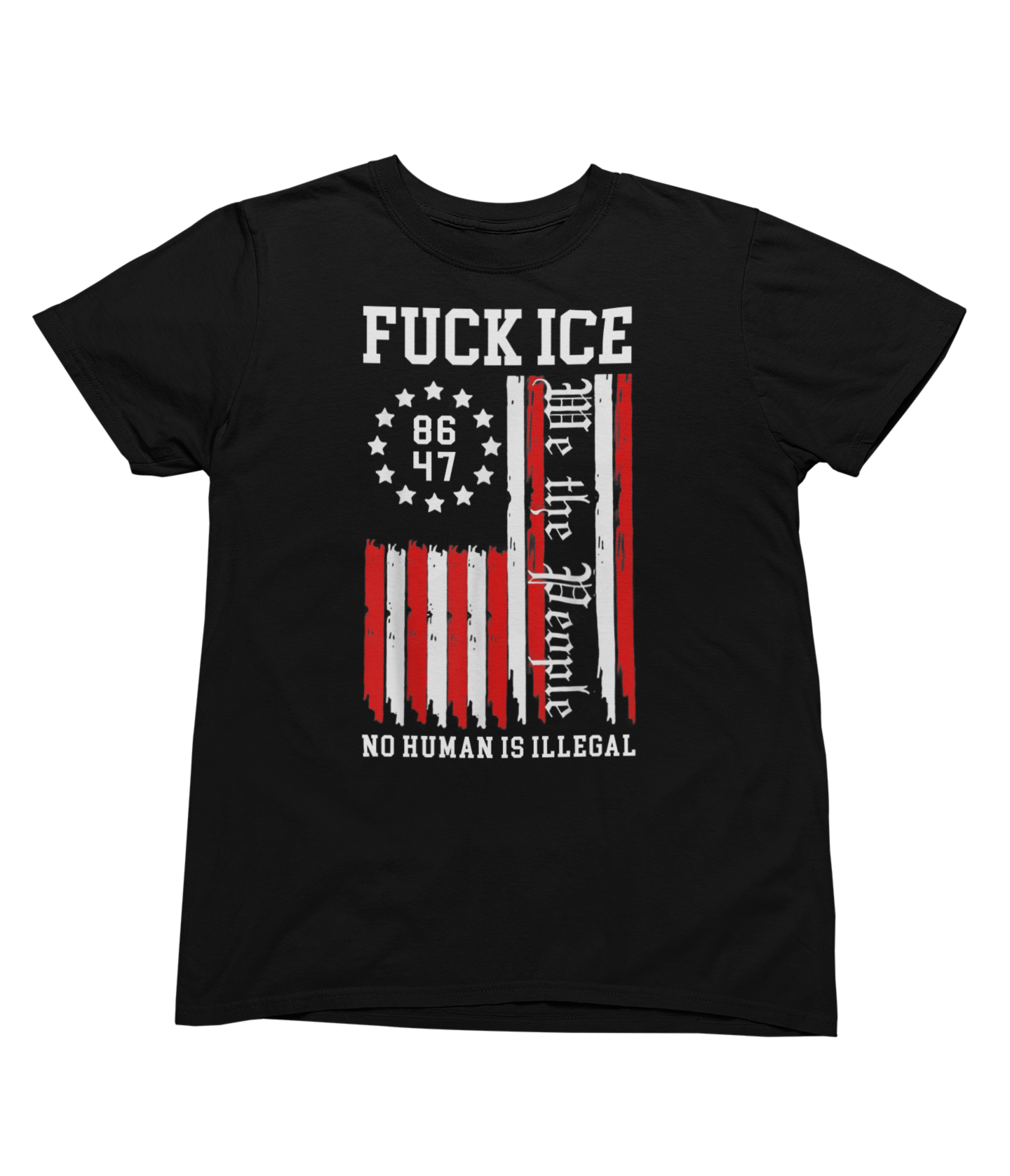 Fuck ICE U.S. Flag - BLK